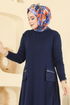 Dress 7610UZ662-MS Navy Blue - Thumbnail