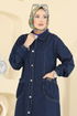 Dress 7929ORG1169-MS Dark Denim - Thumbnail