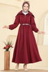 Dress 8008TEG847-MS Burgundy - Thumbnail