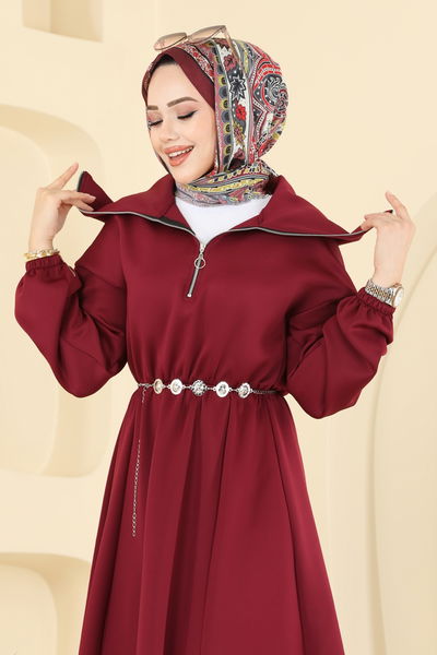T.E.G. - Dress 8008TEG847-MS Burgundy - 410755