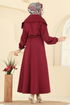 Dress 8008TEG847-MS Burgundy - Thumbnail