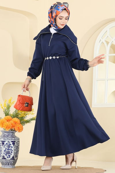 T.E.G. - Dress 8008TEG847-MS Navy Blue - 410769