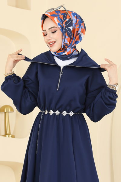 T.E.G. - Dress 8008TEG847-MS Navy Blue - 410771