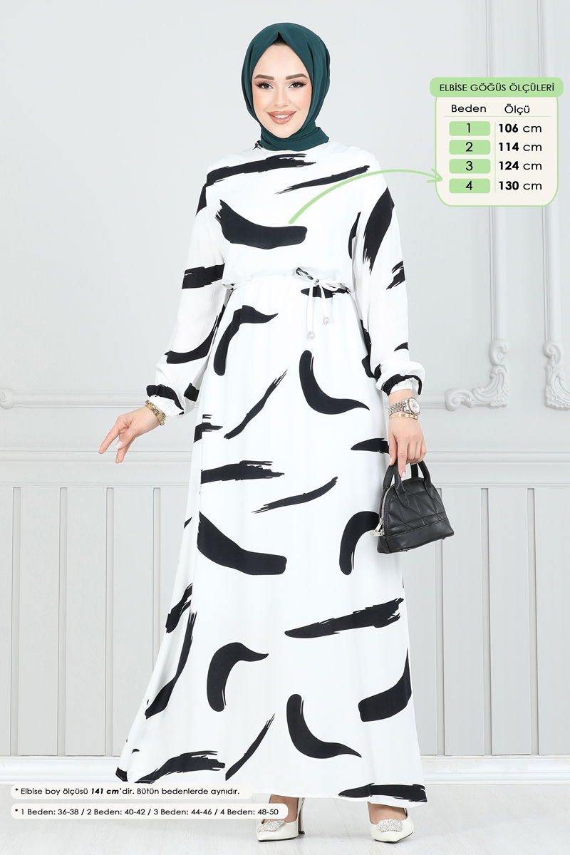 Dress 800OZN1046-MS Ecru