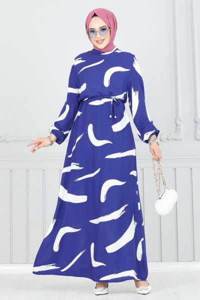 O.Z.N. - Dress 800OZN1046-MS Saxe