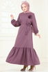 Dress 801OZN1046-MS Dark Lilac - Thumbnail