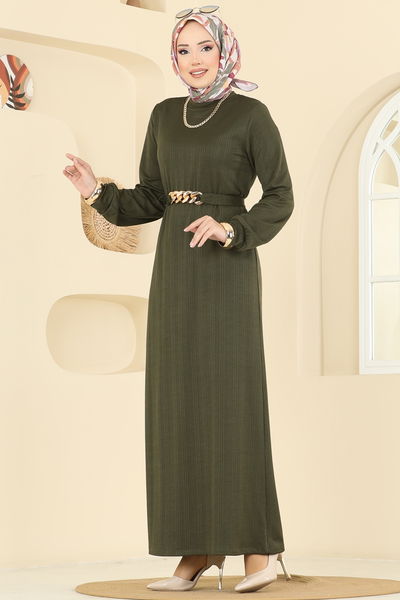 U.Z. - Dress 8020UZ662-MS Khaki - 416910