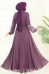 Dress 8022AB368-MS Dark Lilac - Thumbnail
