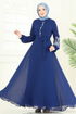 Dress 8022AB368-MS Navy Blue - Thumbnail