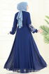 Dress 8022AB368-MS Navy Blue - Thumbnail