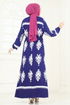 Dress 802OZN1046-MS Navy Blue - Thumbnail
