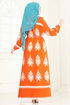 Dress 802OZN1046-MS Oranj - Thumbnail