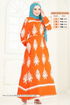 Dress 802OZN1046-MS Oranj - Thumbnail