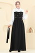 الفستان أسود 8035ABK1075-MS - Thumbnail