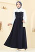 Dress 8035ABK1075-MS Navy Blue - Thumbnail