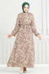 Dress 803OZN1046-MS Light Brown - Thumbnail