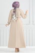 الفستان بيج 805OZN1046-MS - Thumbnail