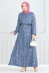 Dress 807OZN1046-MS Indigo - Thumbnail