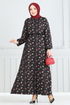 Dress 807OZN1046-MS Red & Black - Thumbnail