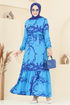 Dress 812OZN1046-MS Blue - Thumbnail