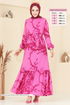 Dress 812OZN1046-MS Fuchsia - Thumbnail