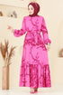 الفستان فوشي 812OZN1046-MS - Thumbnail