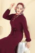 Dress 8133AB368-MS Burgundy - Thumbnail