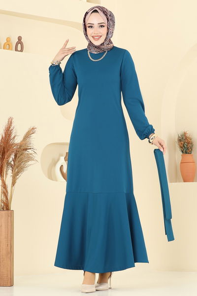 A.B. - الفستان بترولي فاتح 8133AB368-MS - 394290