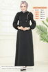 الفستان أسود 814OZN1046-MS - Thumbnail