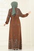 Dress 819OZN1046-MS Brown - Thumbnail