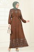 Dress 819OZN1046-MS Brown - Thumbnail