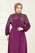 Dress 819OZN1046-MS Damson - Thumbnail