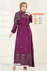 Dress 819OZN1046-MS Damson - Thumbnail