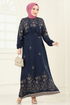 Dress 819OZN1046-MS Navy Blue - Thumbnail