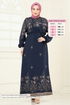 Dress 819OZN1046-MS Navy Blue - Thumbnail