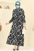 Dress 821OZN1046-MS Stone & Black - Thumbnail