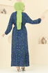 Dress 822OZN1046-MS Navy Blue - Thumbnail