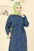 Dress 822OZN1046-MS Navy Blue - Thumbnail