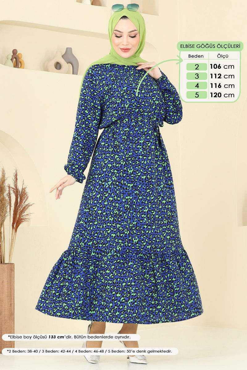 Dress 822OZN1046-MS Navy Blue