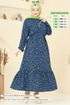 Dress 822OZN1046-MS Navy Blue - Thumbnail