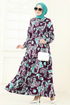 Dress 823OZN1046-MS Damson - Thumbnail