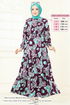 Dress 823OZN1046-MS Damson - Thumbnail