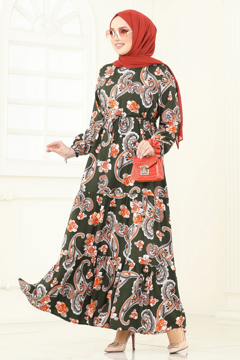 Dress 823OZN1046-MS Khaki