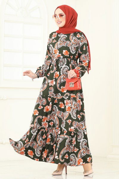 O.Z.N. - Dress 823OZN1046-MS Khaki