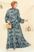 Dress 832OZN1046-MS Petroleum - Thumbnail