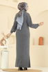 Dress 8341KL398-MS Anthracite - Thumbnail