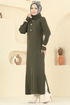Dress 8362KL398-MS Khaki - Thumbnail