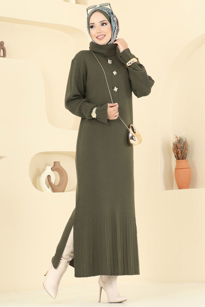 الفستان اخضر عفني 8362KL398-MS