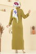 Dress 8362KL398-MS Oil Green - Thumbnail