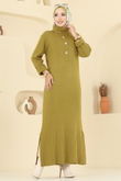 K.L. - Dress 8362KL398-MS Oil Green